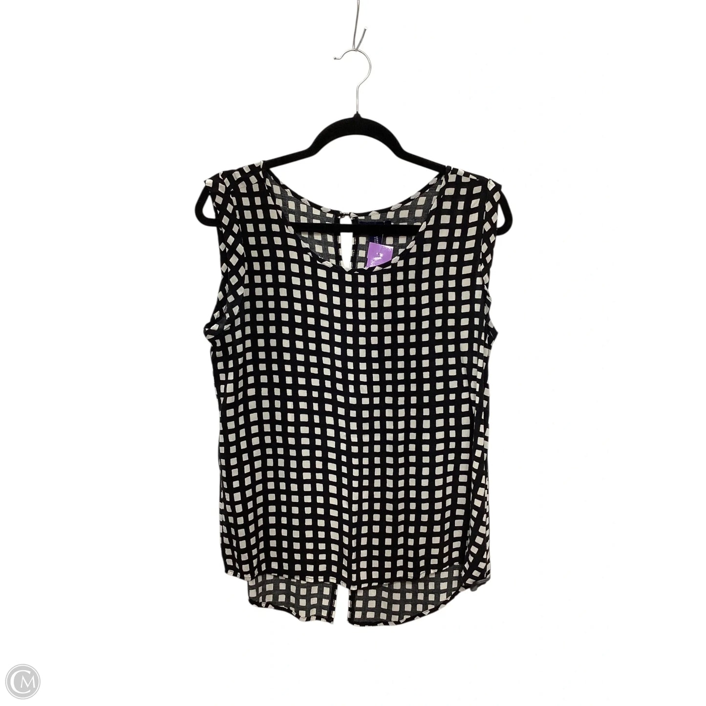 Top Sleeveless By Gap In Black, Size: M