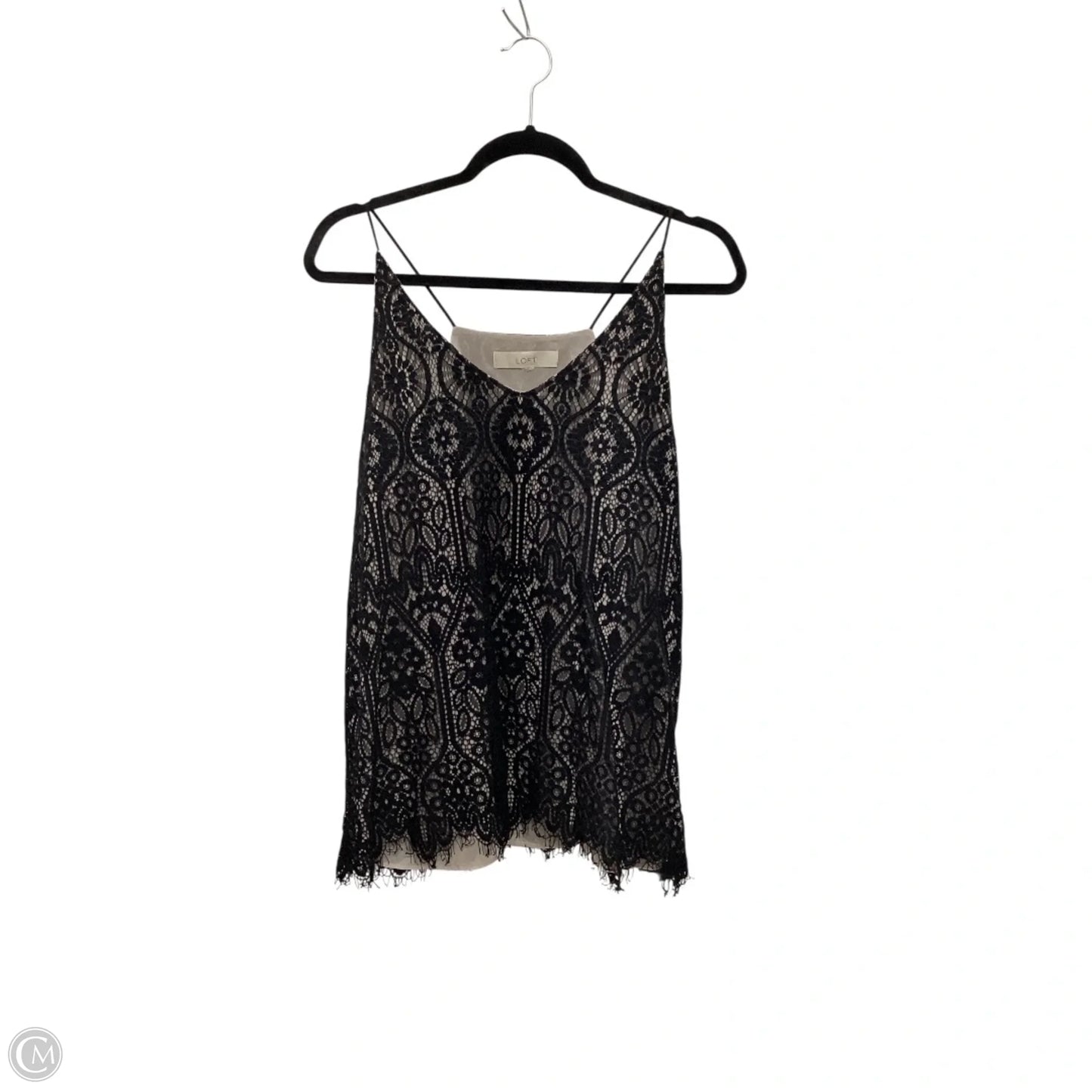 Top Sleeveless By Loft In Black, Size: L
