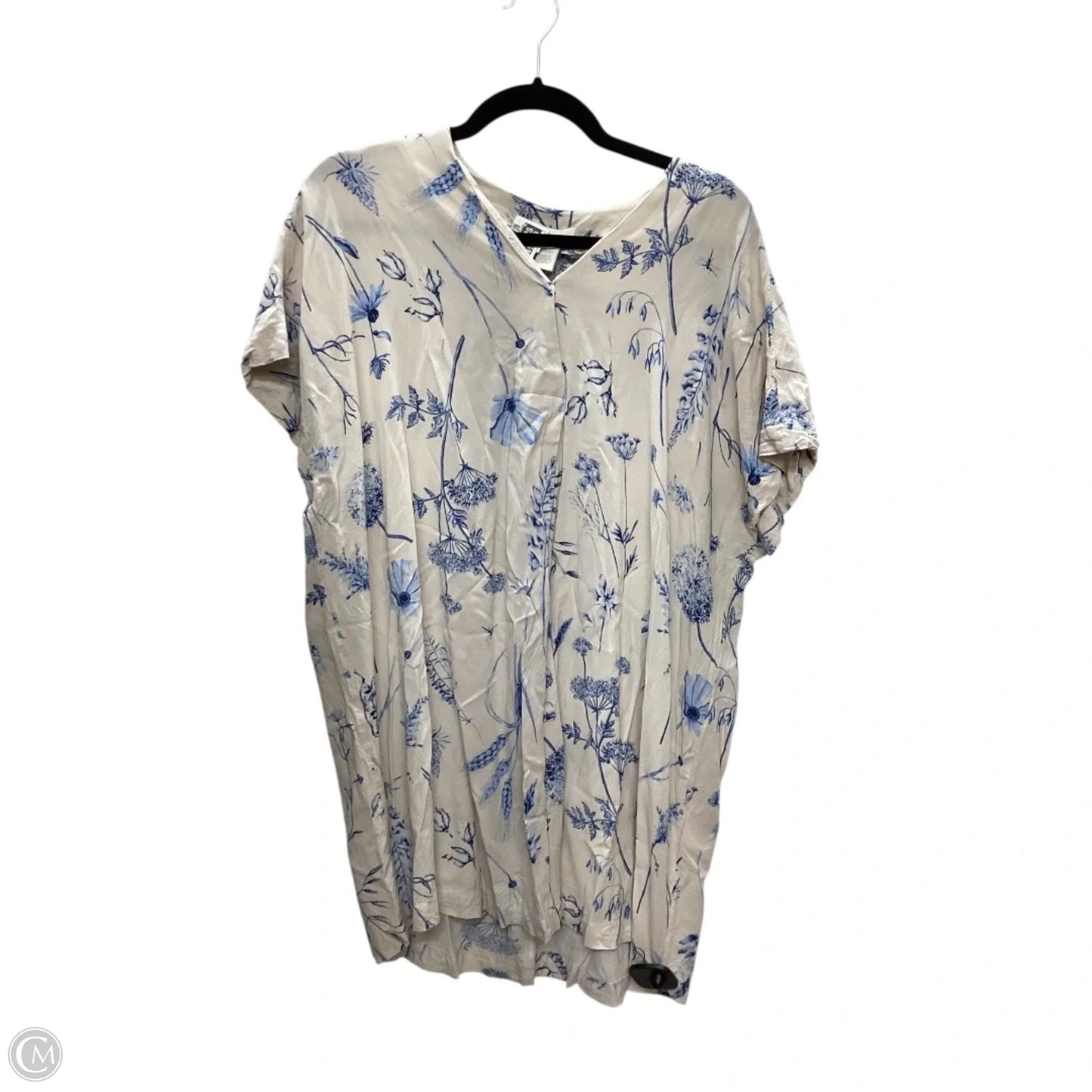 Dress Casual Short By H&m In Blue & White, Size: S