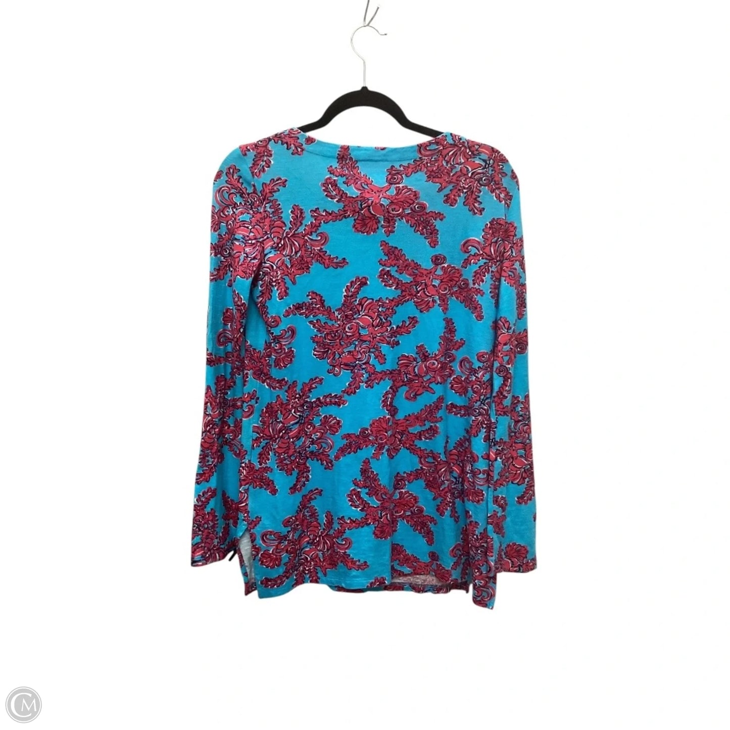 Top Long Sleeve Designer By Lilly Pulitzer In Blue, Size: S
