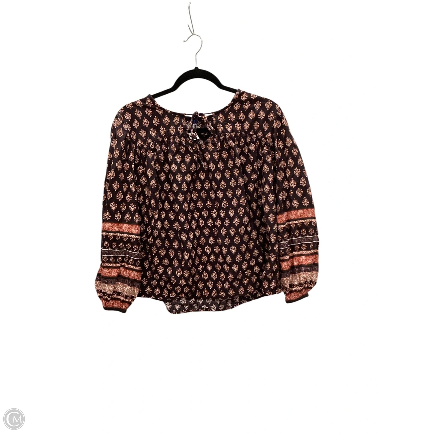 Top Long Sleeve By Old Navy In Brown, Size: Xs