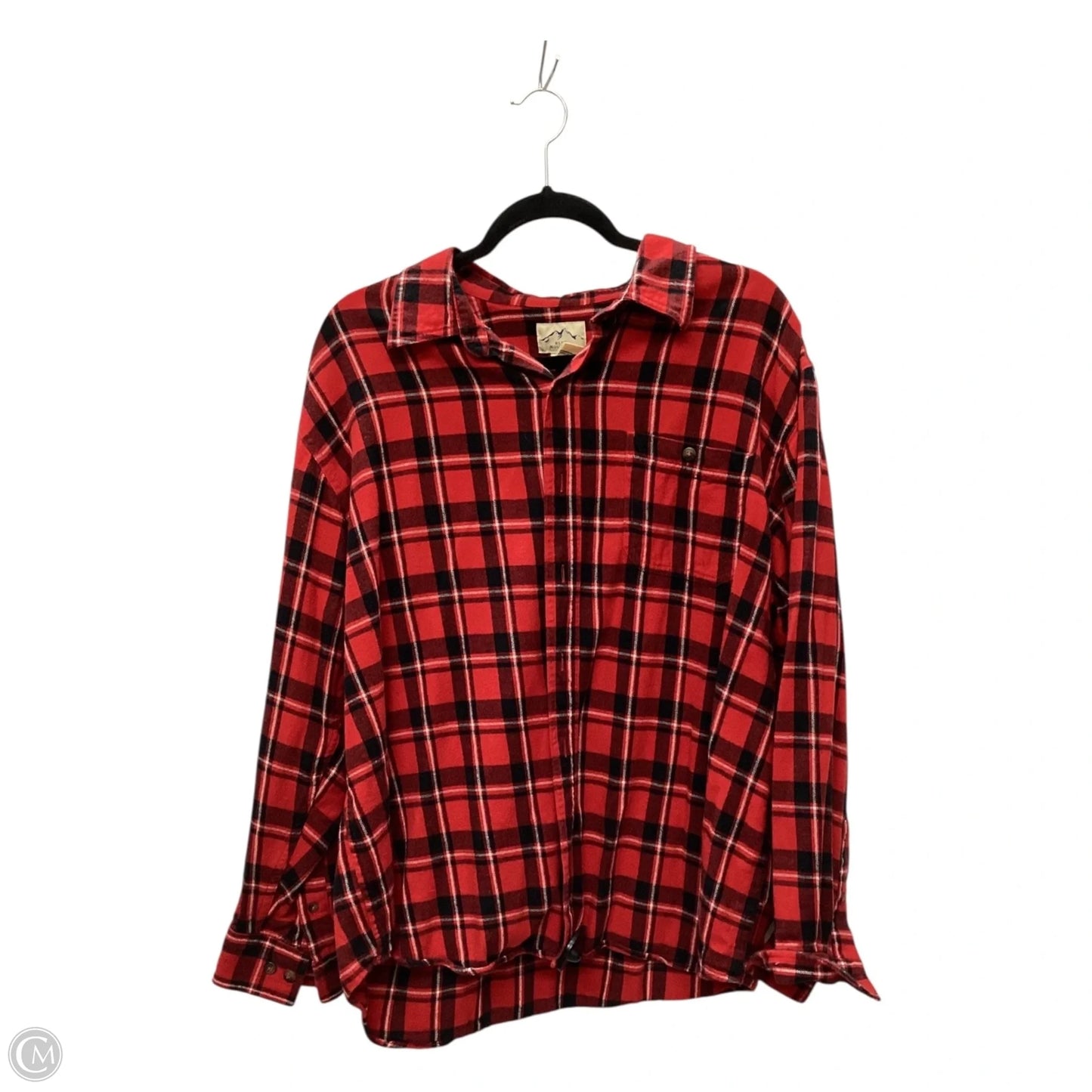 Top Long Sleeve By Clothes Mentor In Red, Size: Xl