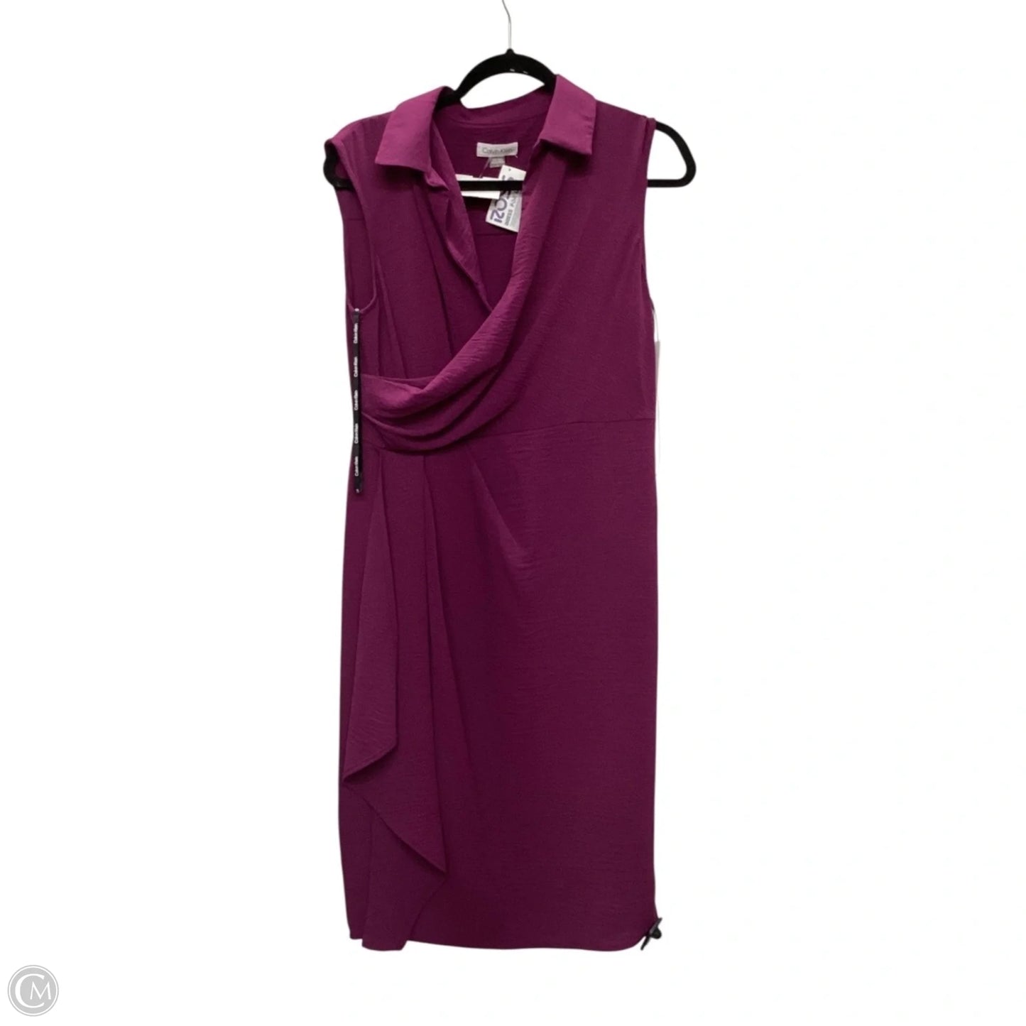 Dress Casual Midi By Calvin Klein In Purple, Size: S