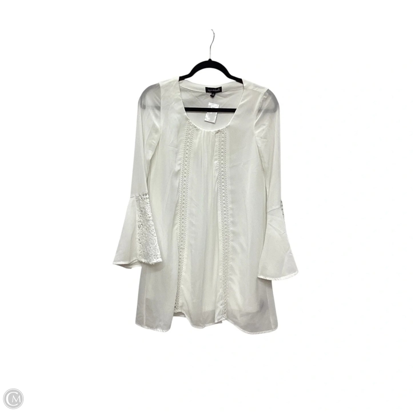 Dress Casual Short By Sequin Hearts In White, Size: Xs