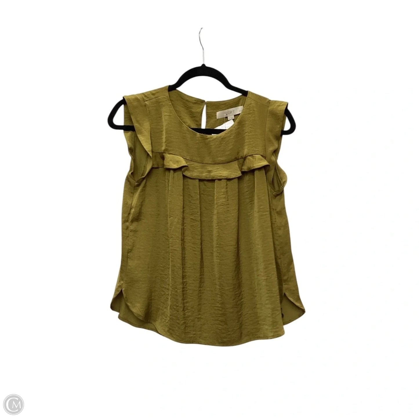 Top Sleeveless By Loft In Green, Size: Sp