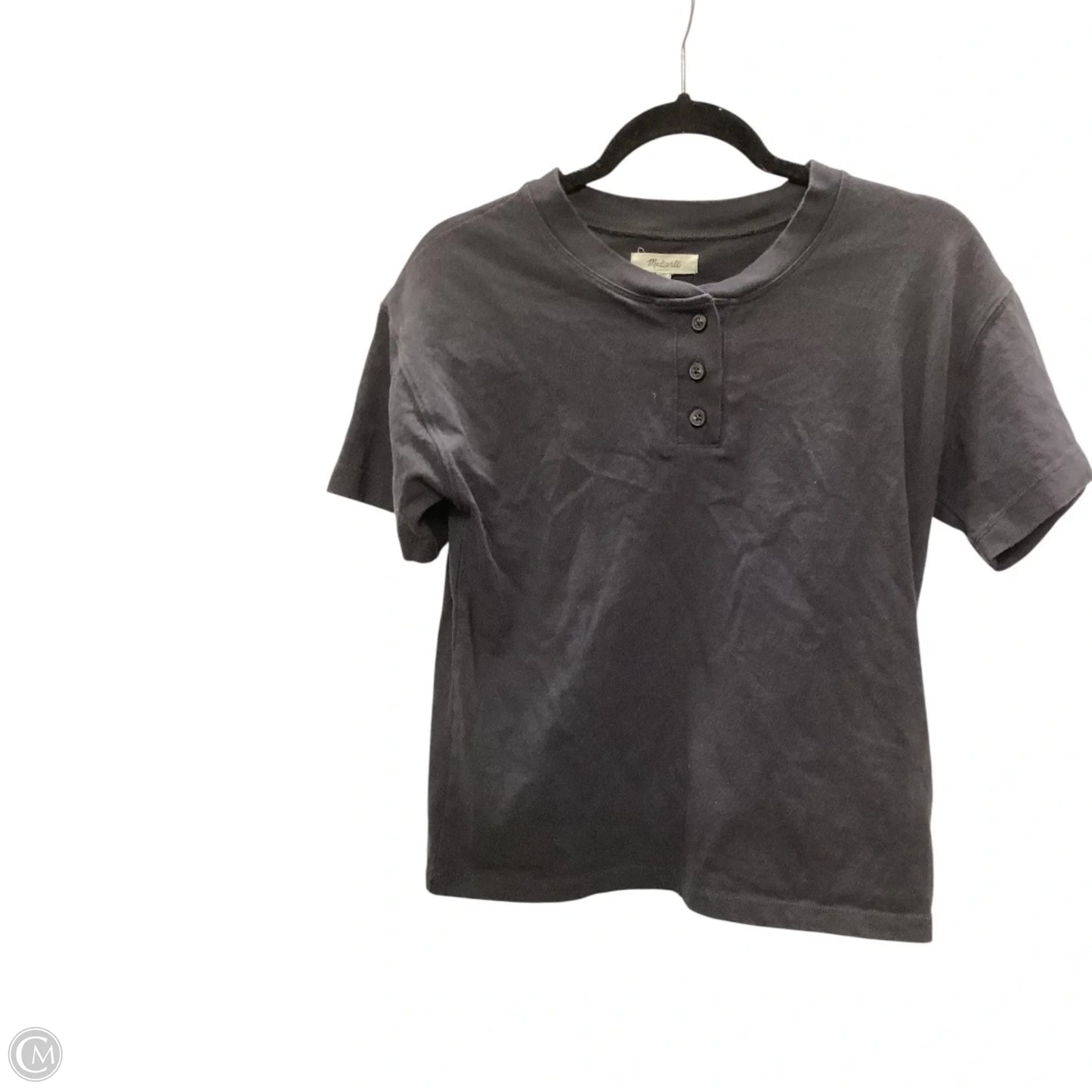 Top Short Sleeve By Madewell In Black, Size: Xs