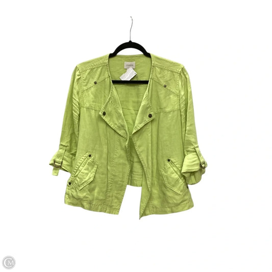 Top Short Sleeve By Chicos In Green, Size: M