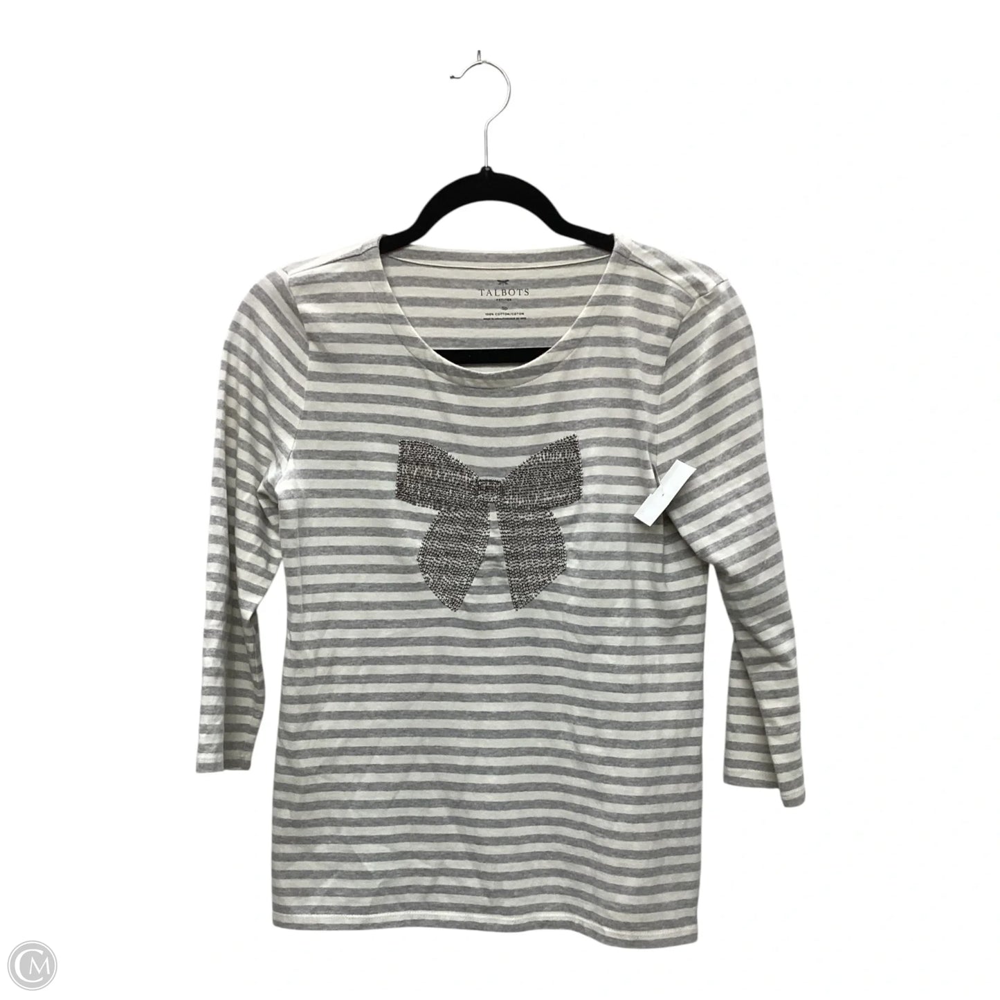 Top Long Sleeve By Talbots In Grey, Size: Sp