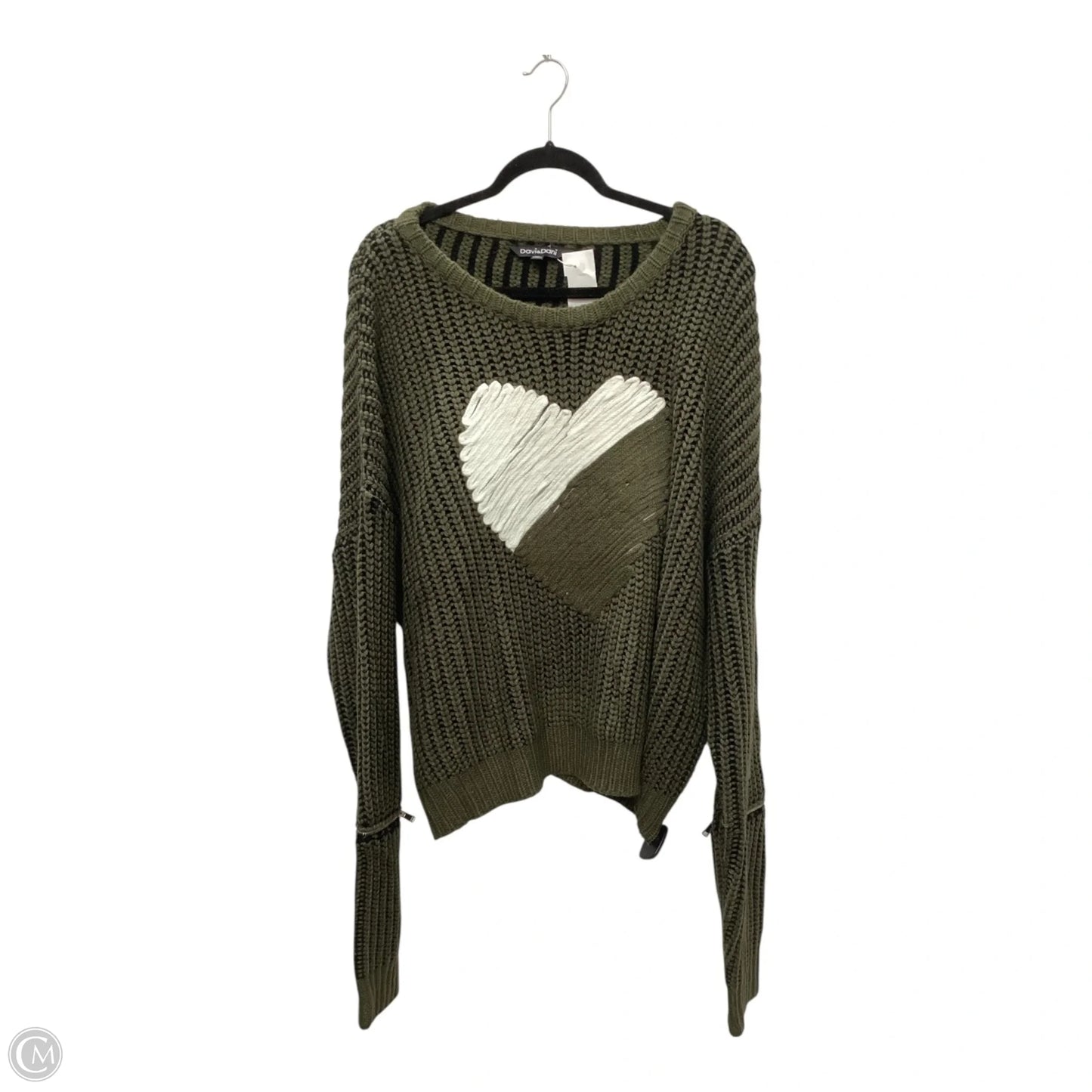 Sweater By Davi & Dani In Green, Size: 1x