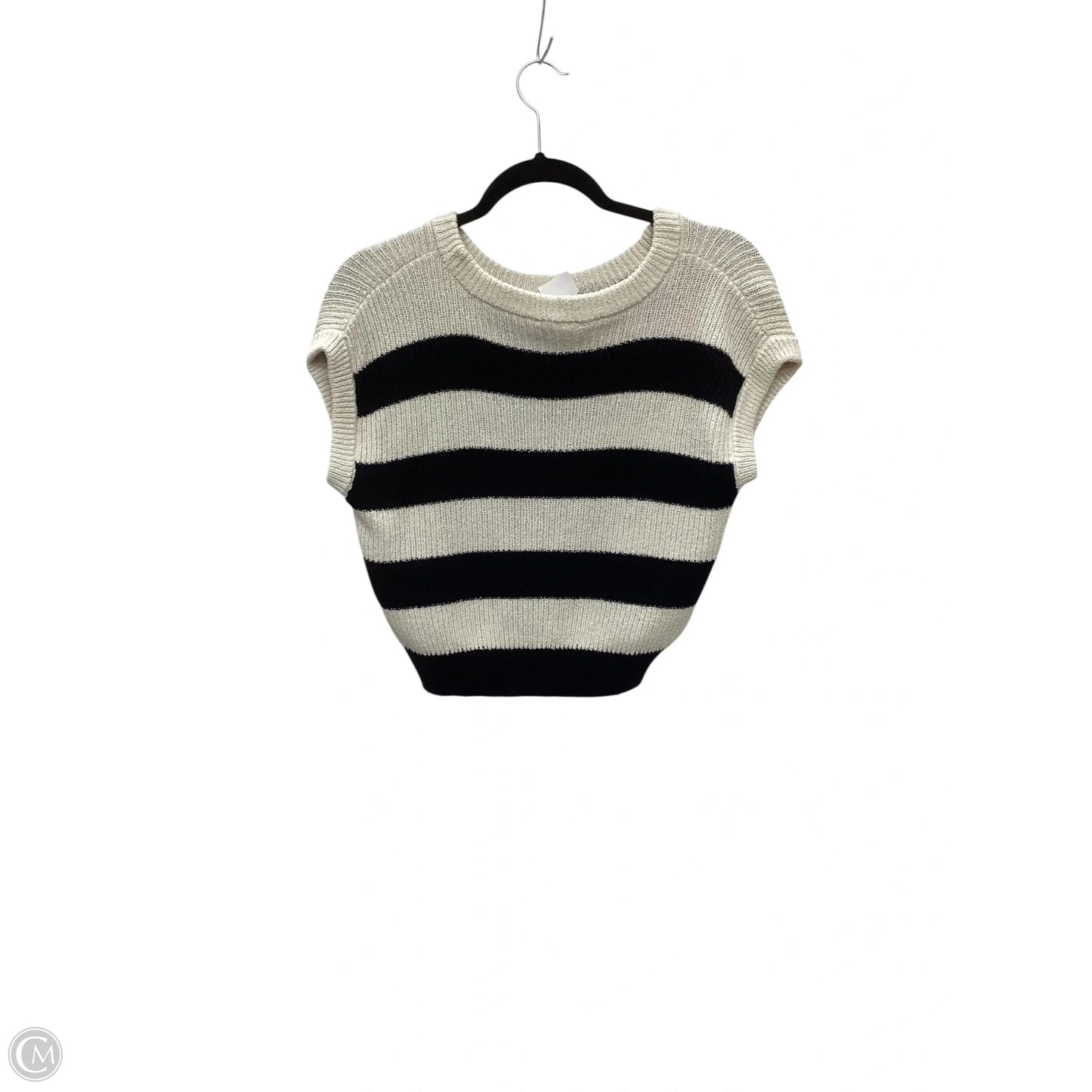 Top Sleeveless By Double Zero In Striped Pattern, Size: M
