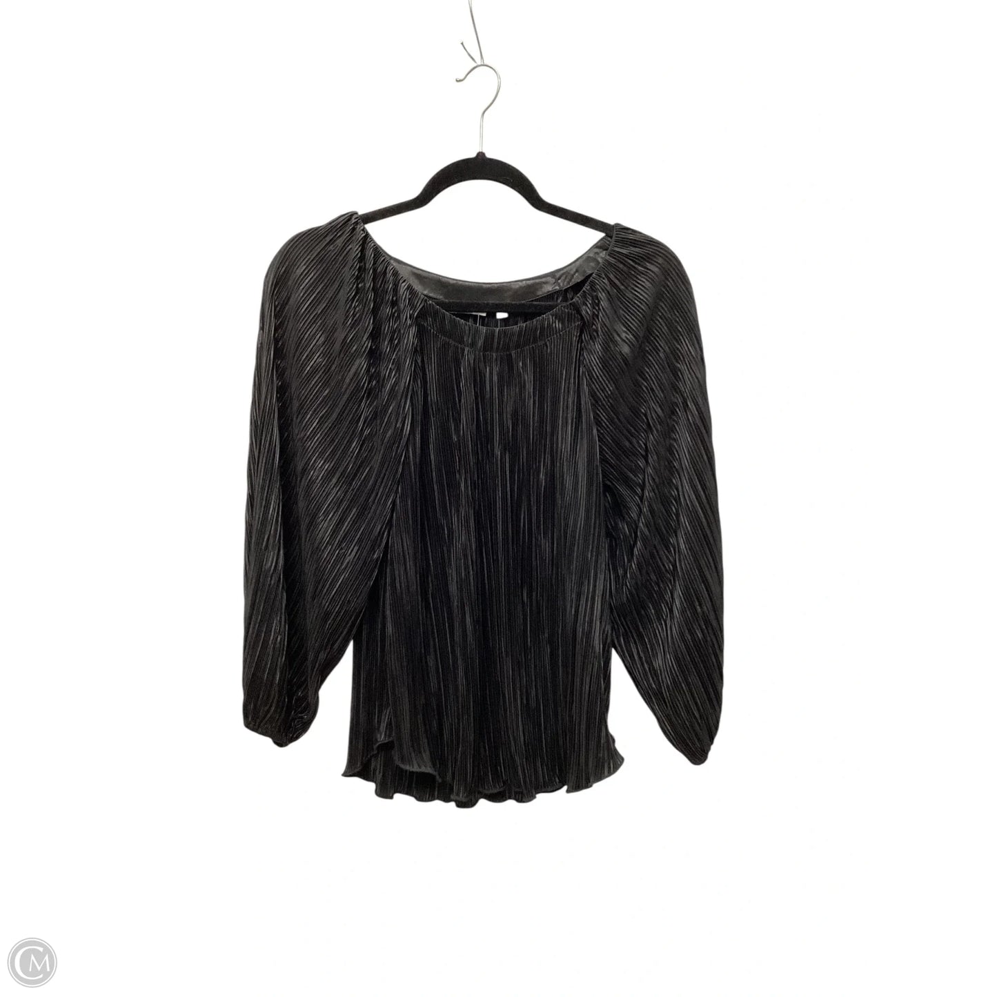 Top Long Sleeve By Chicos In Black, Size: S