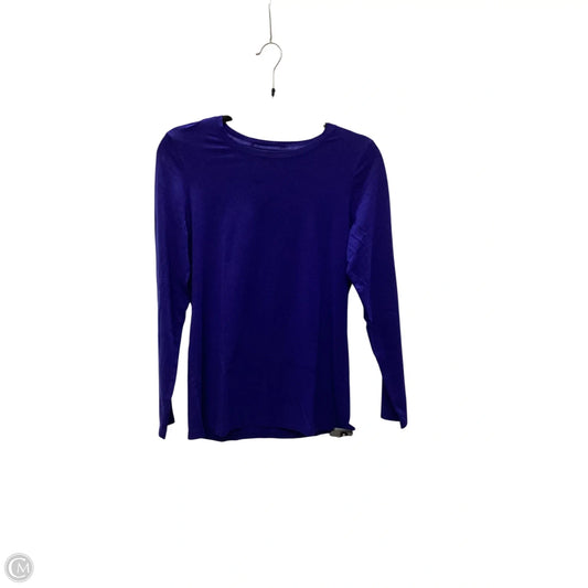 Top Long Sleeve Basic By Chicos In Blue, Size: S