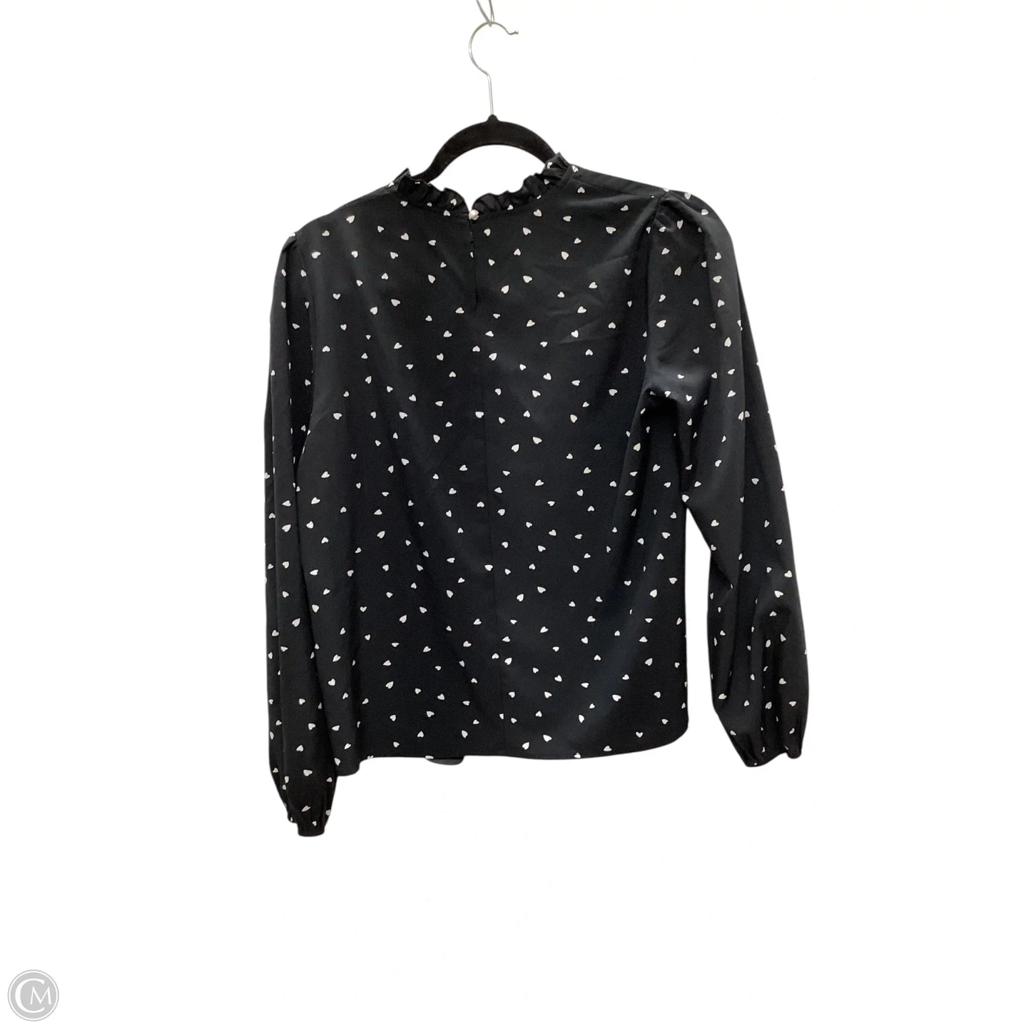 Top Long Sleeve By Shein In Black, Size: S