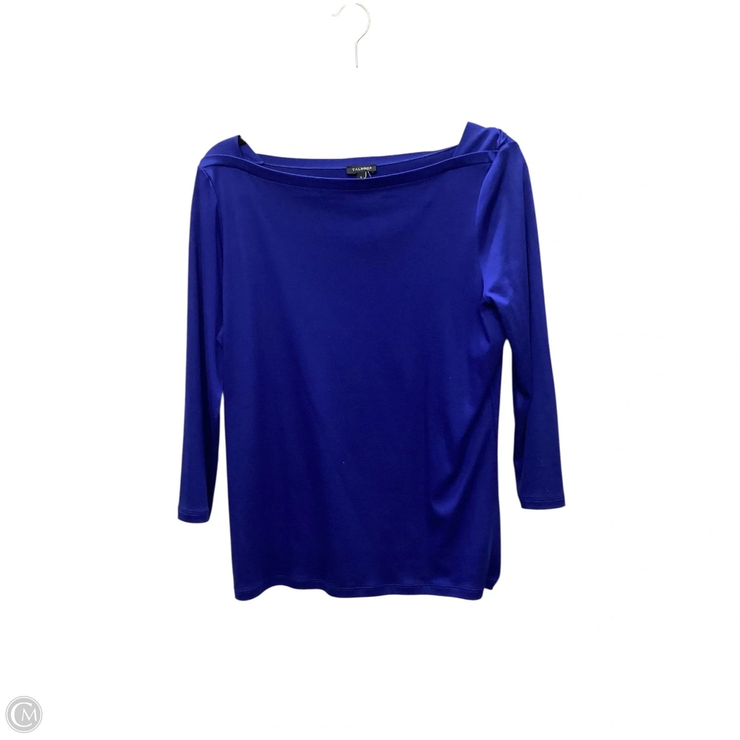 Top Long Sleeve Basic By Talbots In Blue, Size: L