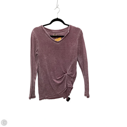 Top Long Sleeve By True Craft In Purple, Size: M