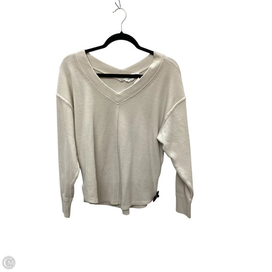 Top Long Sleeve By Hippie Rose In Beige, Size: M