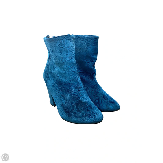 Boots Ankle Heels By Shoedazzle In Blue, Size: 8.5