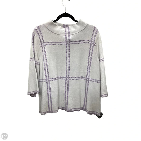Top 3/4 Sleeve By Fate In Purple, Size: M