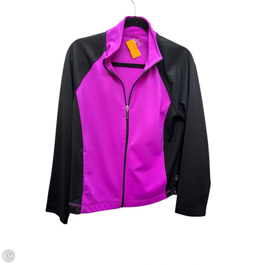 Athletic Jacket By Be Inspired In Purple, Size: L