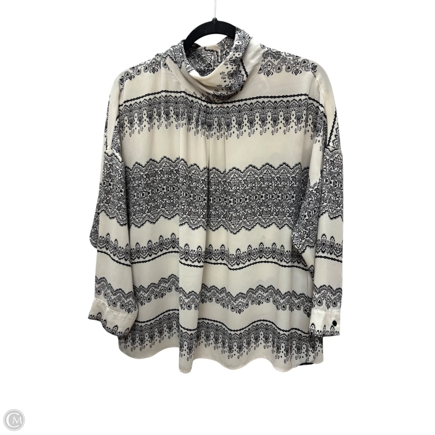 Top 2pc 3/4 Sleeve By New York And Co In Black & White, Size: Xl