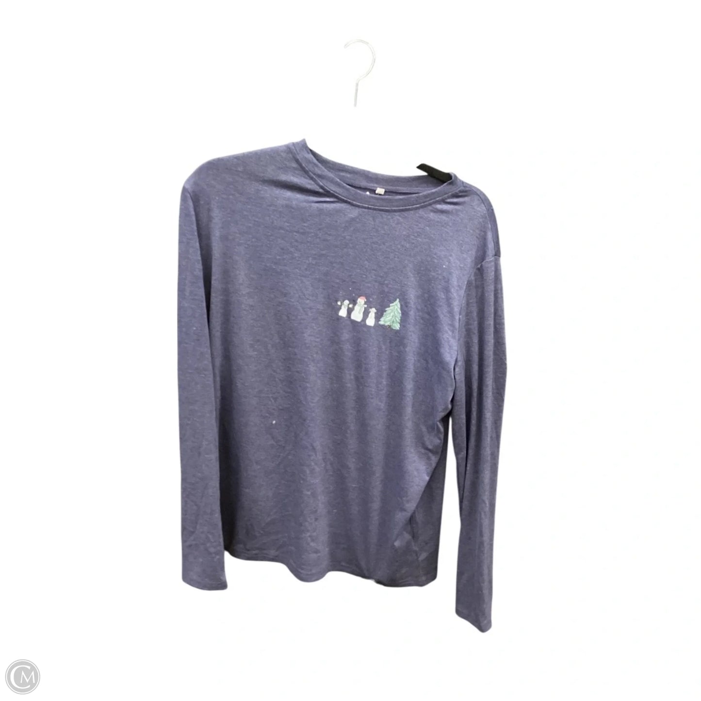 Top Long Sleeve Basic By Clothes Mentor In Blue, Size: L