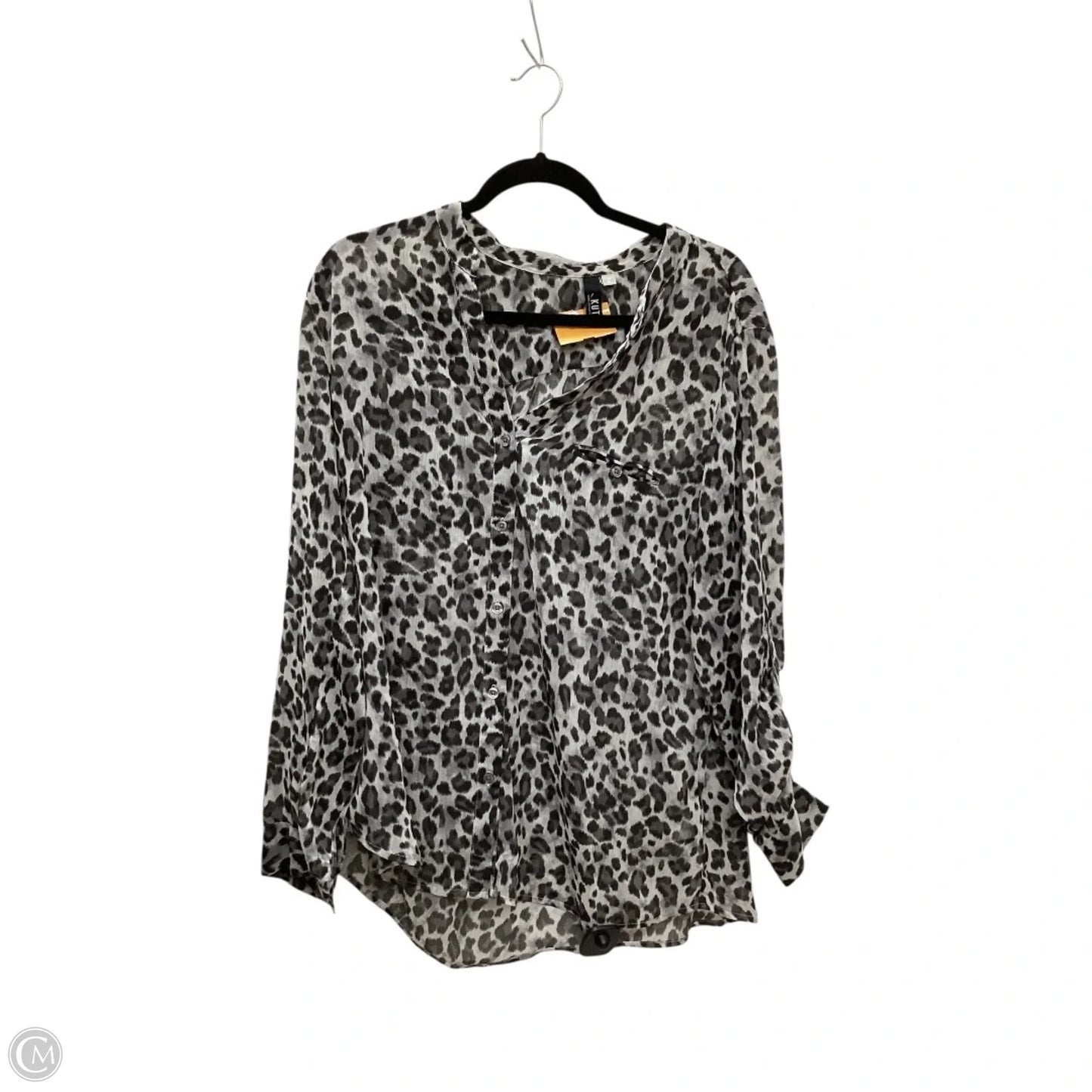 Top Long Sleeve By Kut In Black, Size: Xl