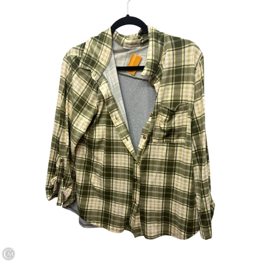 Top Long Sleeve By Clothes Mentor In Green, Size: Xl