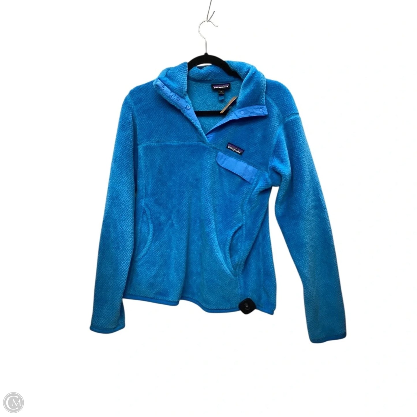 Jacket Faux Fur & Sherpa By Patagonia In Blue, Size: M