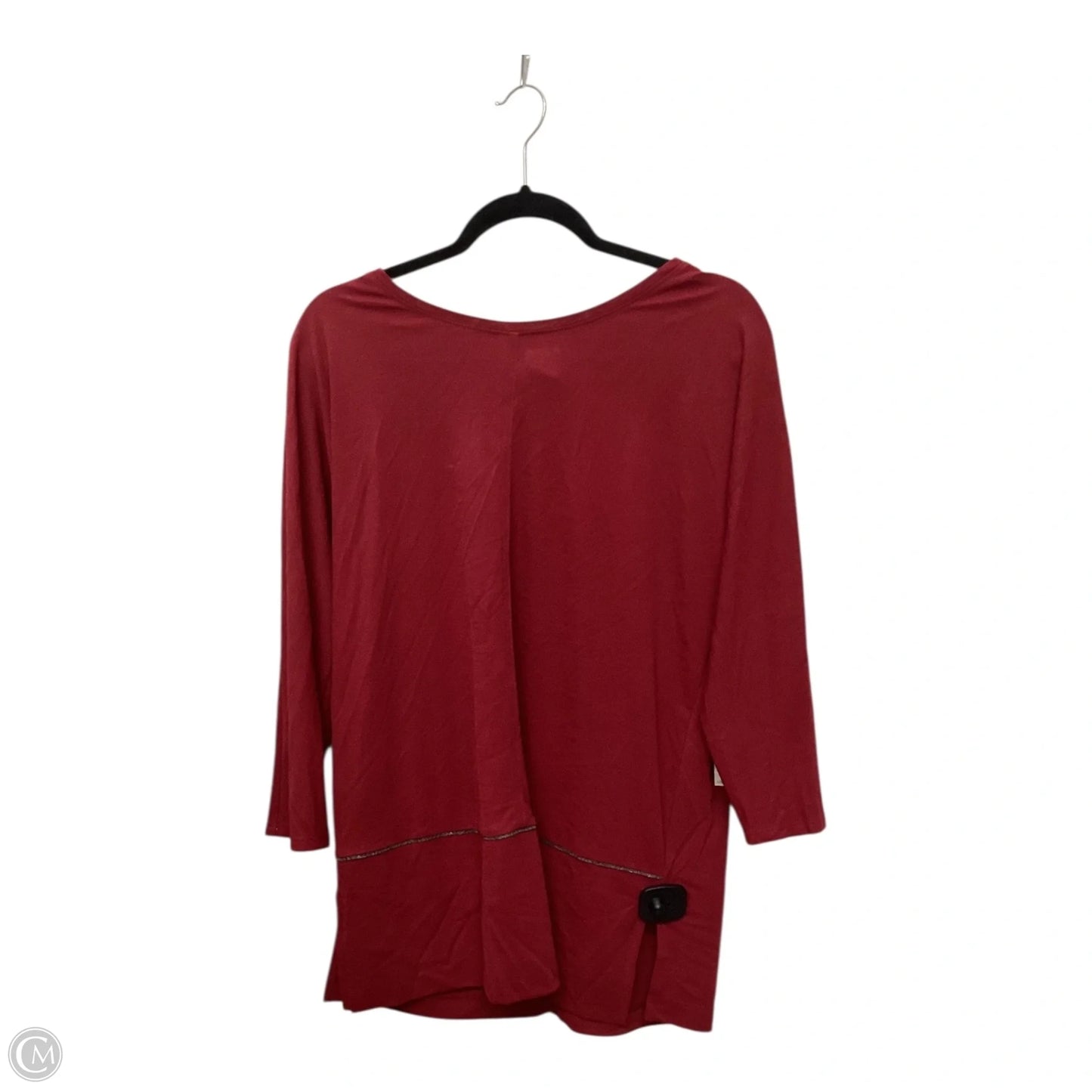 Top Long Sleeve By Chicos In Red, Size: M
