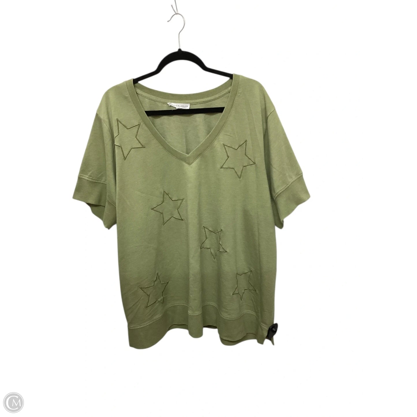 Top Short Sleeve By Jane And Delancey In Green, Size: 1x