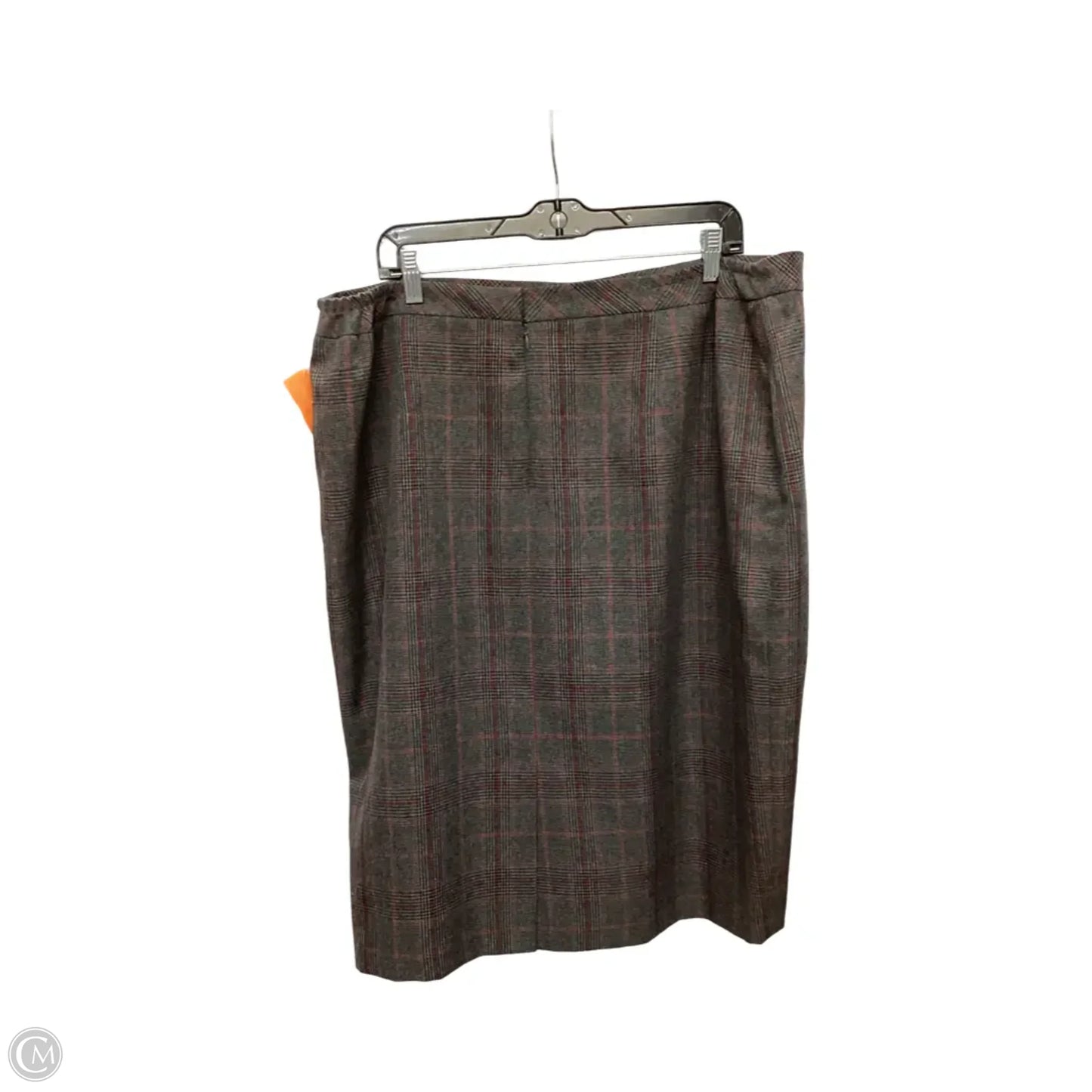 Skirt Mini & Short By Le Suit In Plaid Pattern, Size: 18