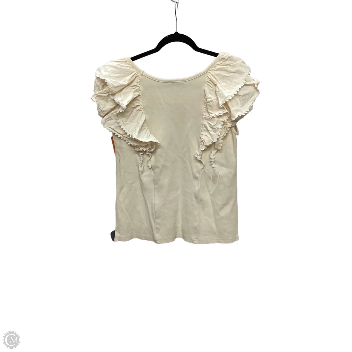 Blouse Sleeveless By Clothes Mentor In Cream, Size: M