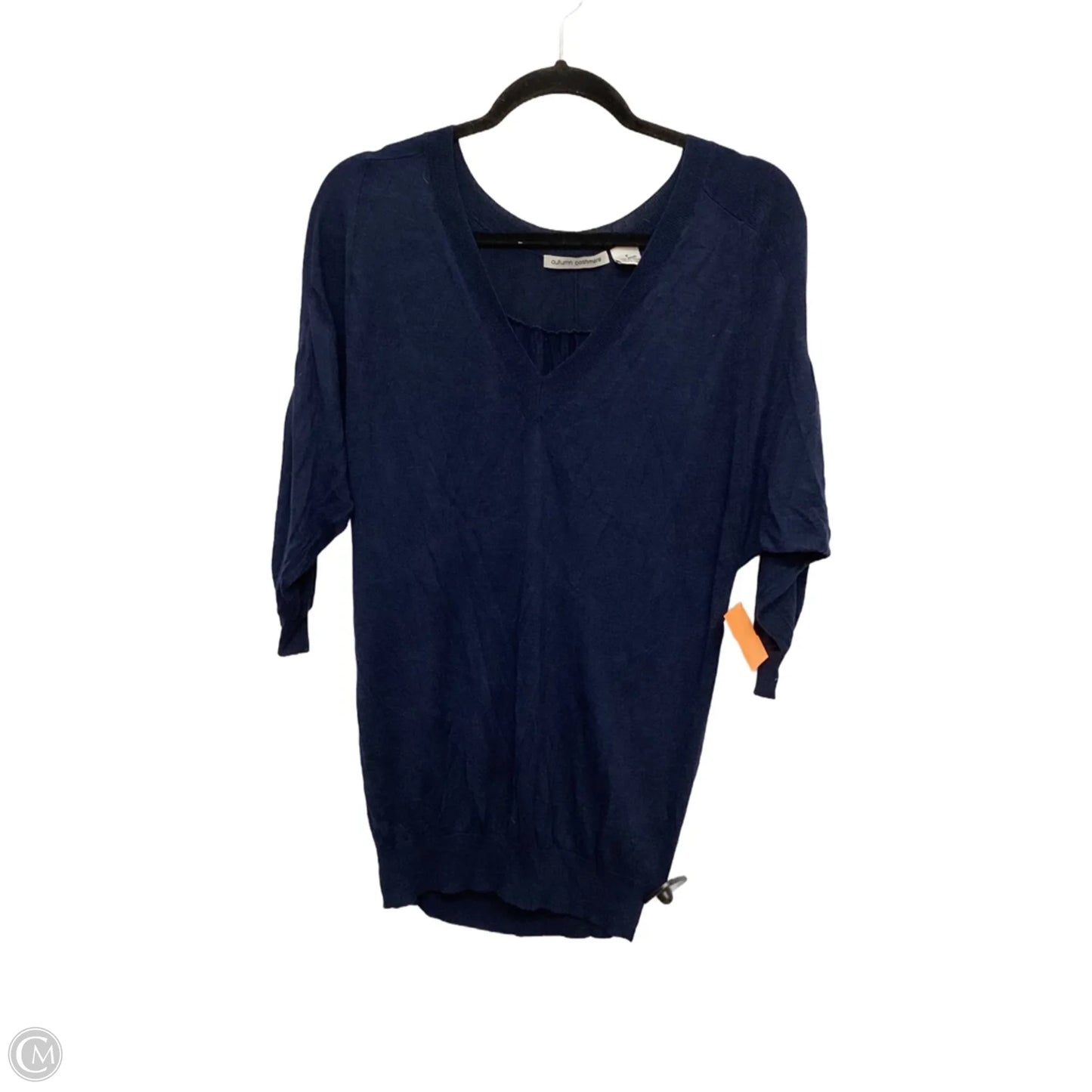 Top Long Sleeve By Autumn Cashmere In Blue, Size: S