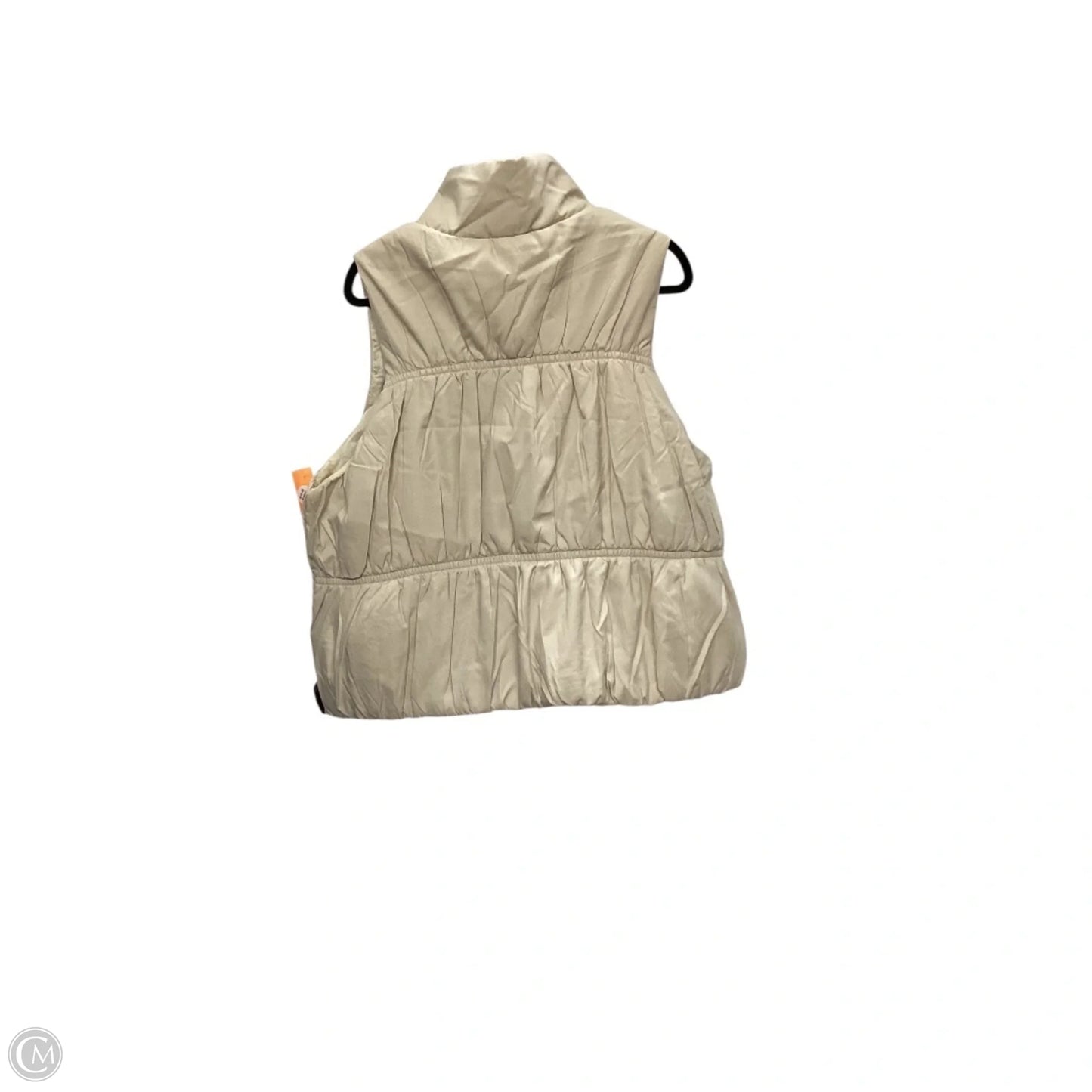 Vest Puffer & Quilted By New In In Cream, Size: 1x