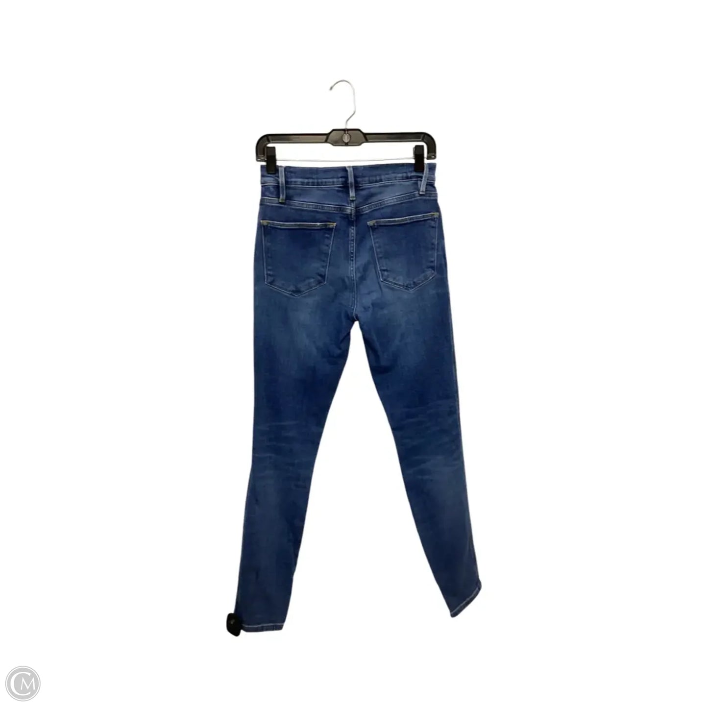 Jeans Skinny By Frame In Blue Denim, Size: 4