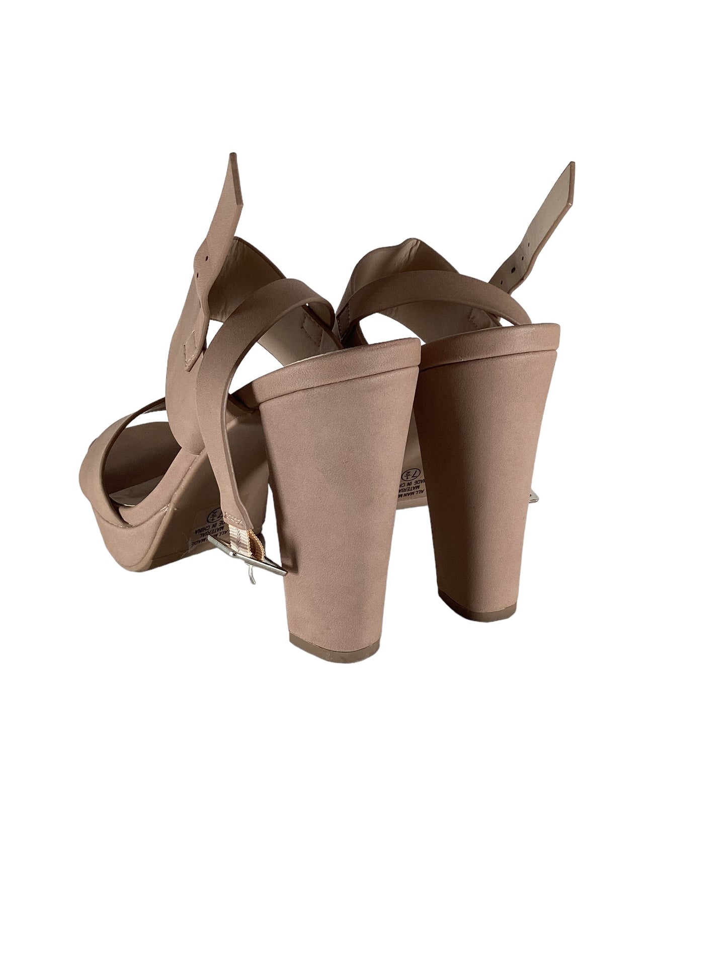 Sandals Heels Block By Delicious Size: 7.5