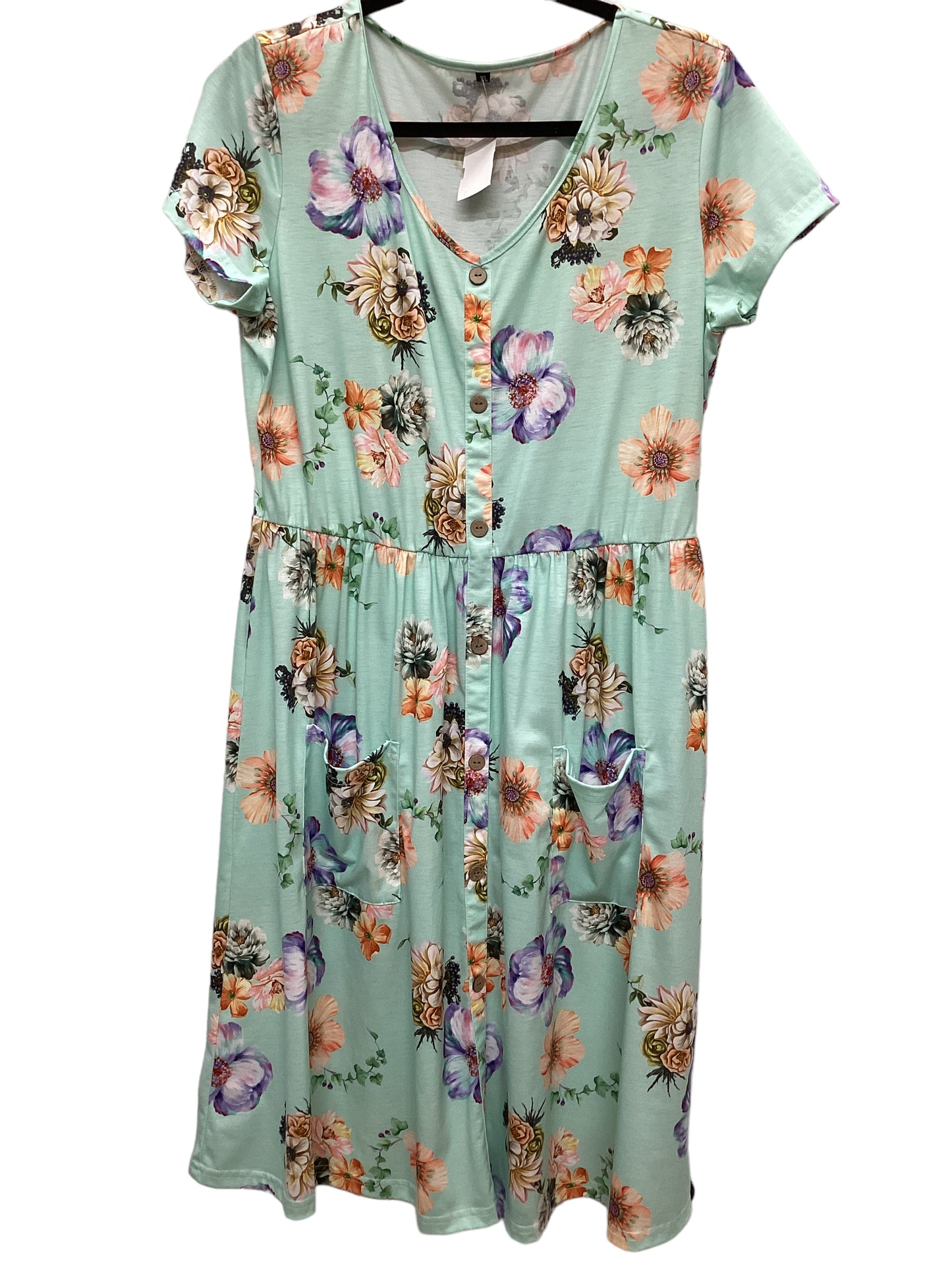 Dress Casual Midi By Cmf Size: Xl