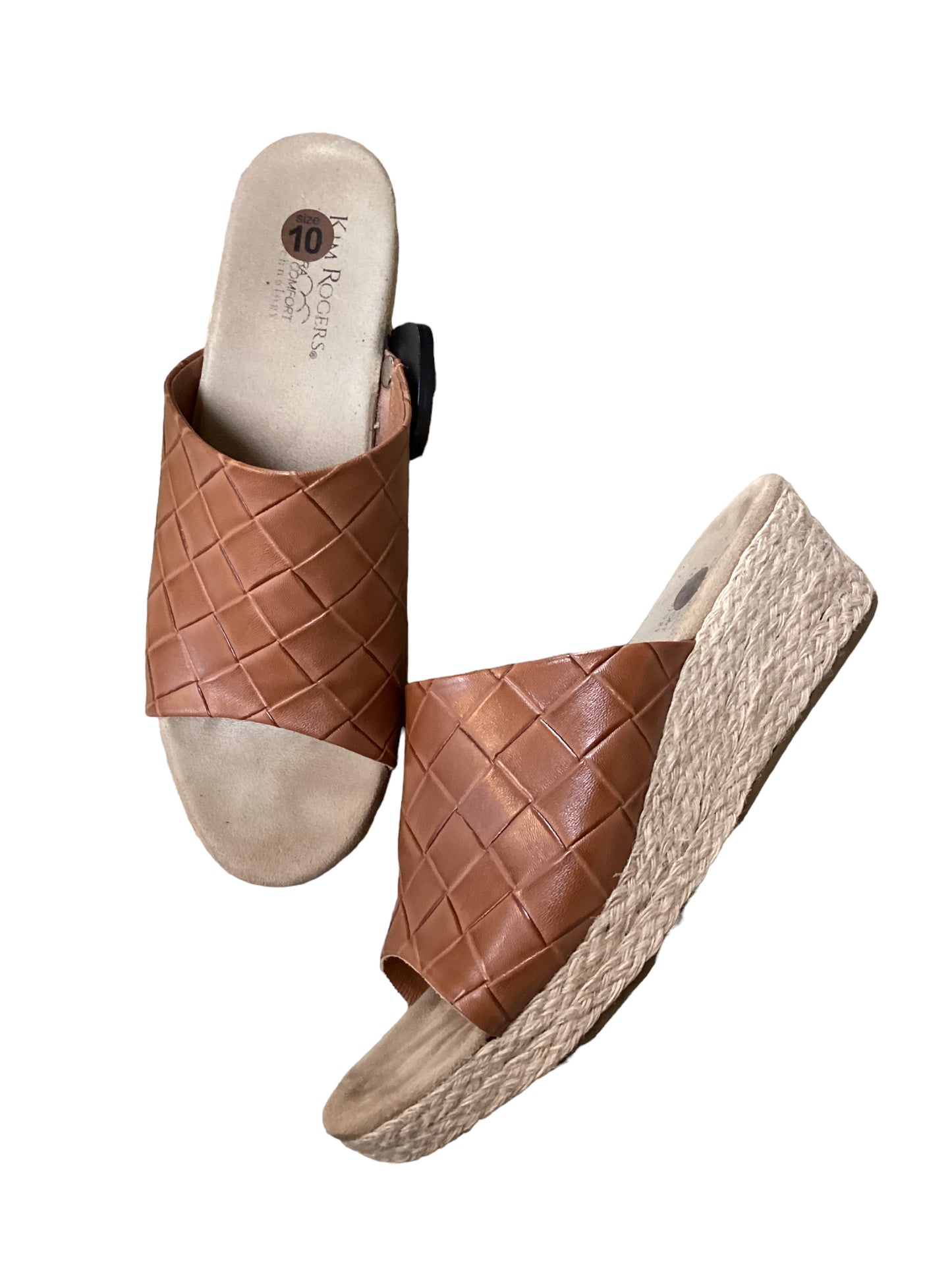 Sandals Heels Wedge By Kim Rogers Size: 10