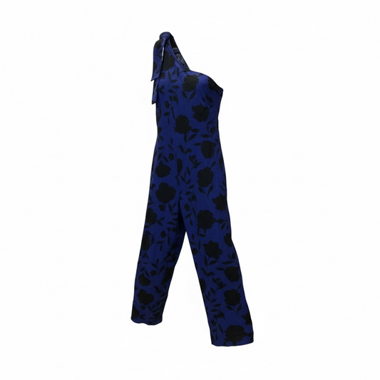 Designer Jumpsuit By Cmb In Blue, Size: 16