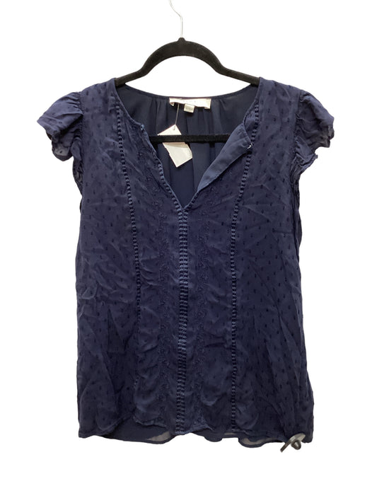 Navy Top Sleeveless Loft, Size Xs