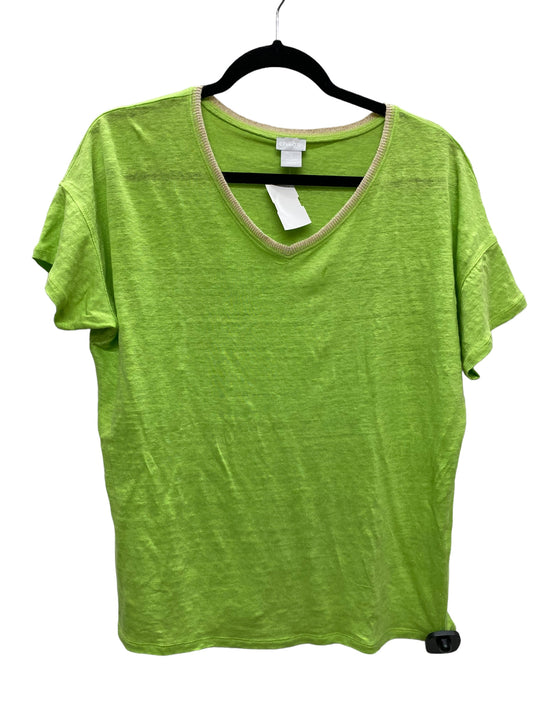 Top Short Sleeve By Chicos In Green, Size: 1