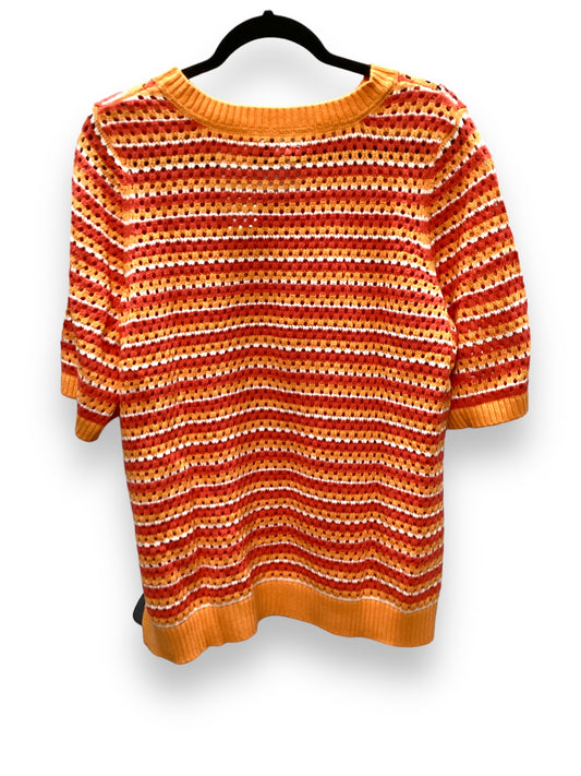 Sweater Short Sleeve By Clothes Mentor In Orange, Size: Xl