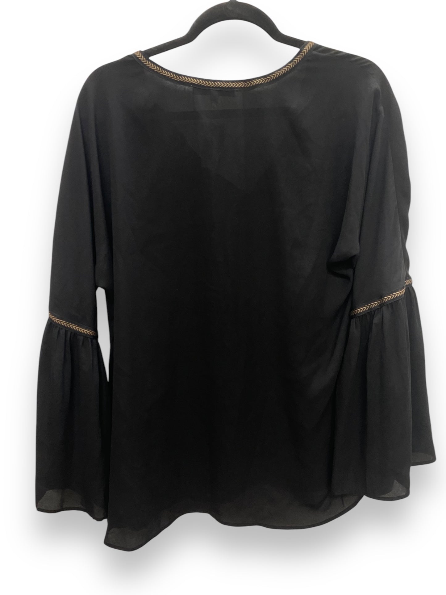 Top Long Sleeve By Daniel Rainn In Black, Size: M