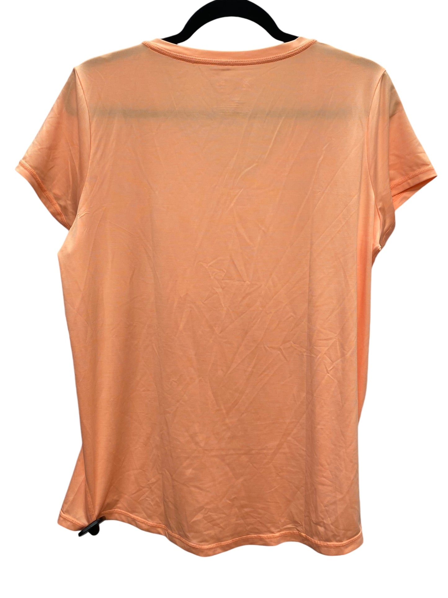 Athletic Top Short Sleeve By Xersion In Orange, Size: L