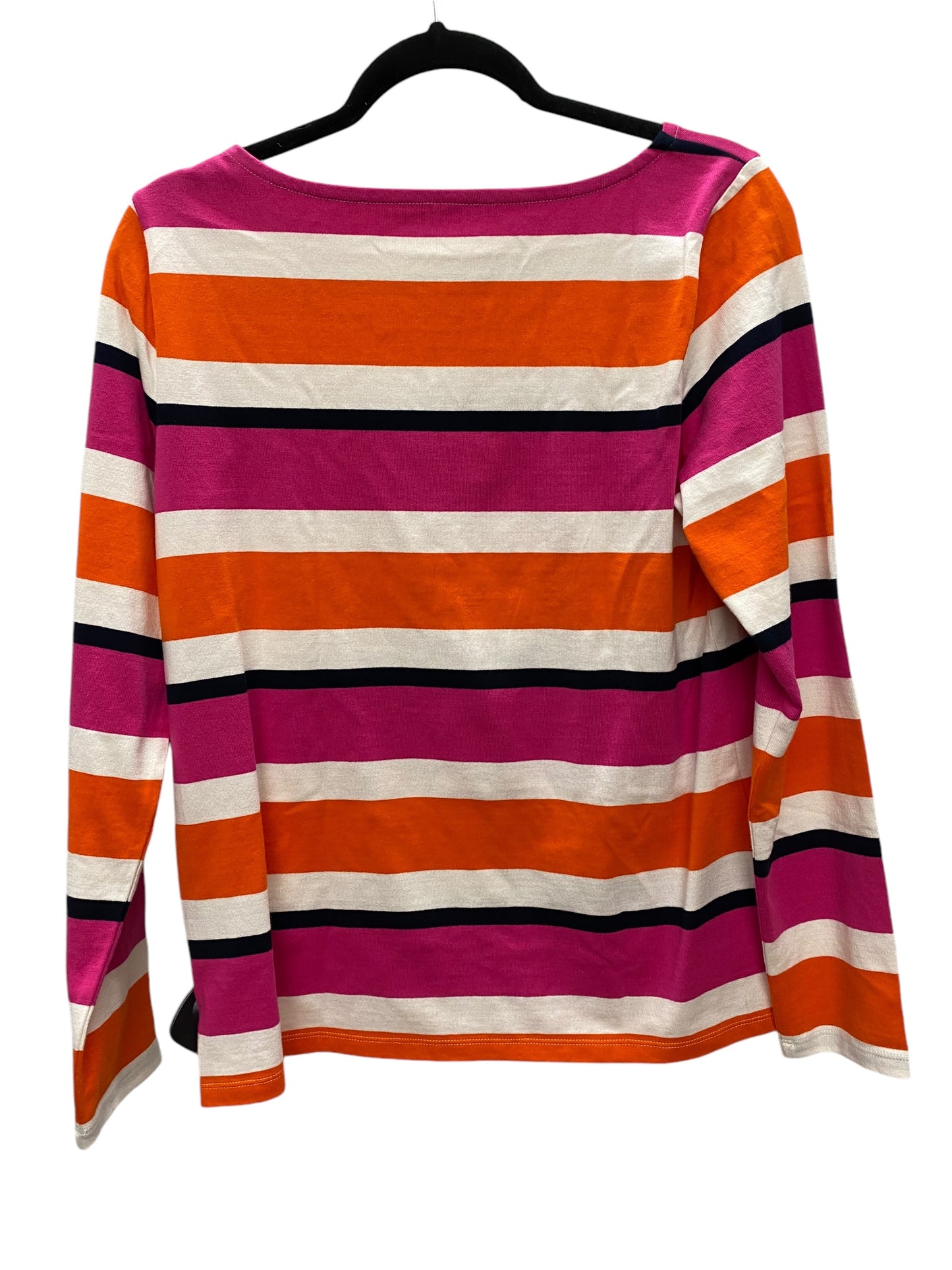 Top Long Sleeve By Talbots In Orange & Pink, Size: S