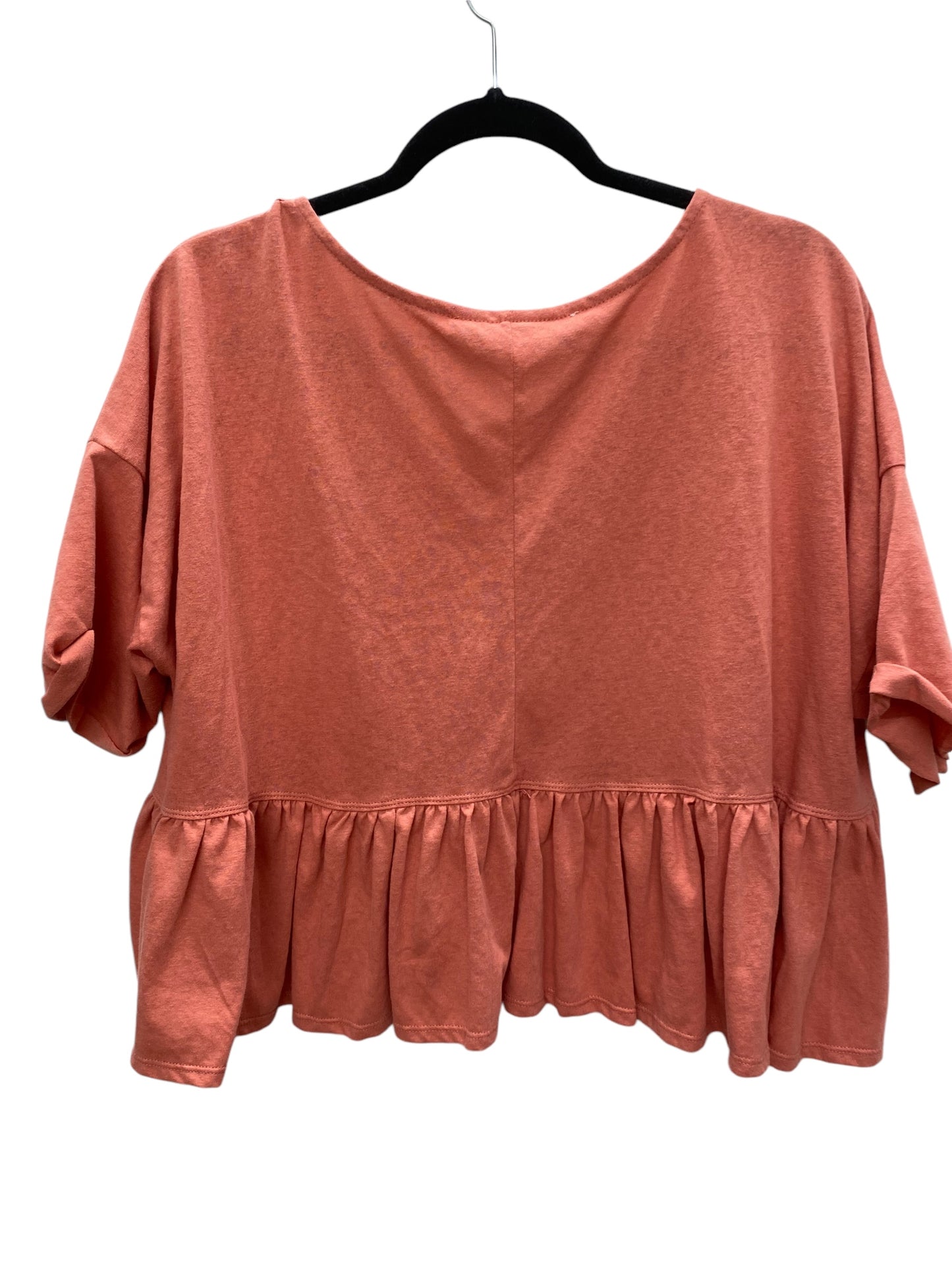 Top Short Sleeve By Hyfve In Orange, Size: S