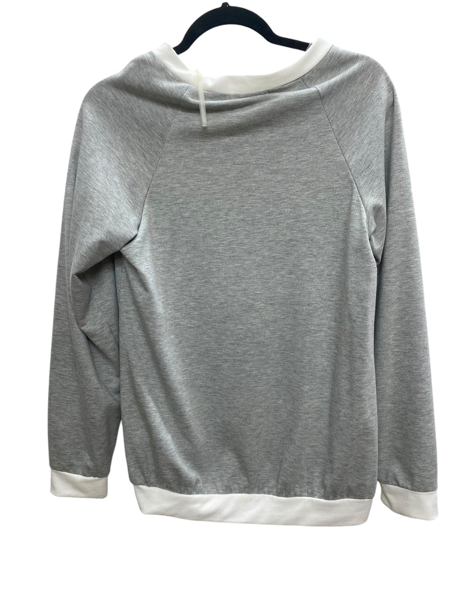 Top Long Sleeve By Fantastic Fawn In Grey, Size: M