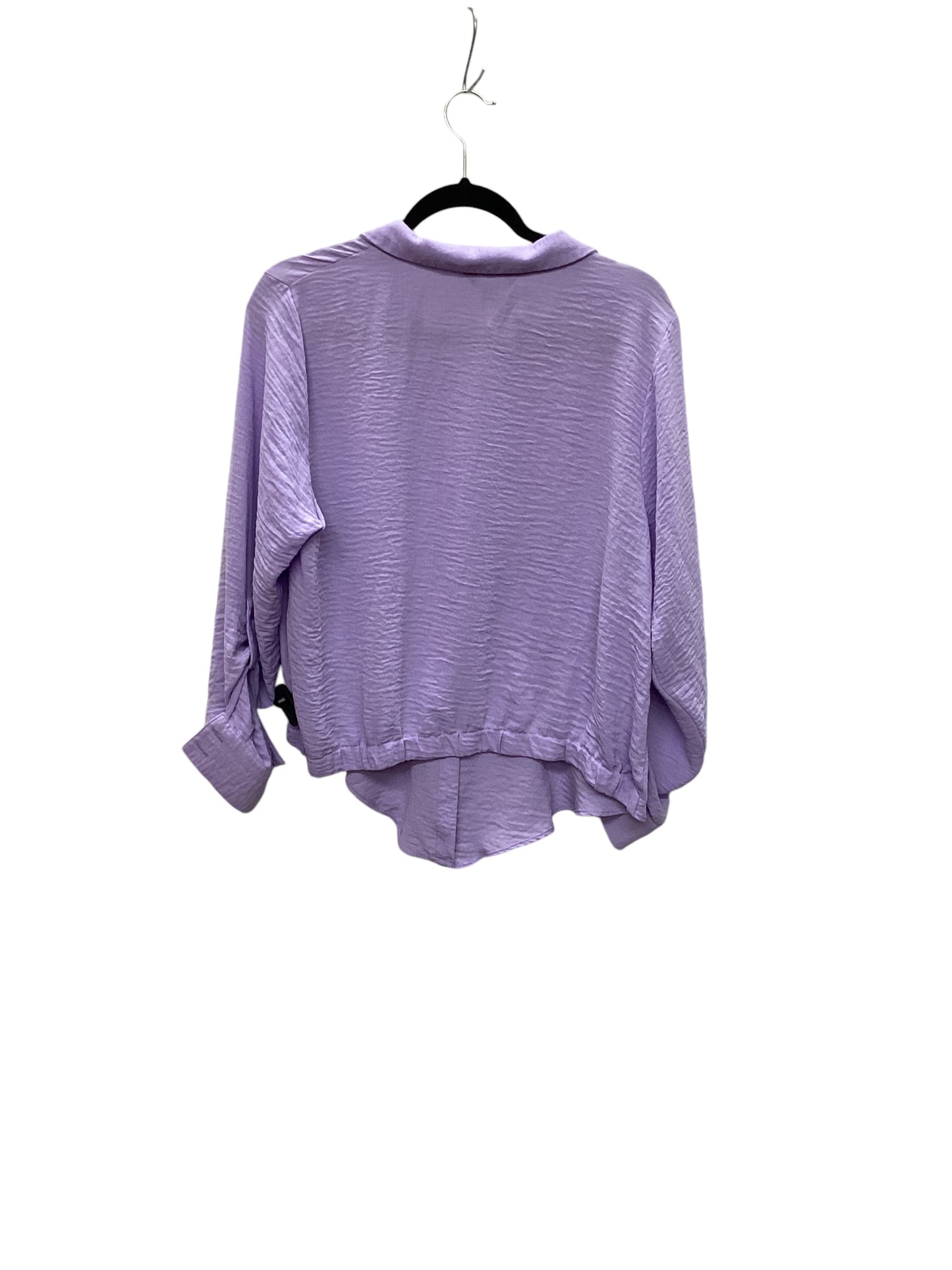 Top Long Sleeve By Simply Vera In Purple, Size: L