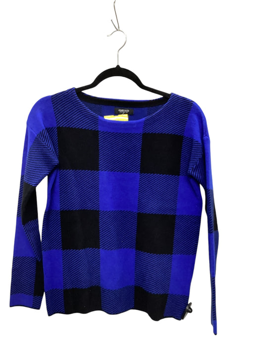 Sweater By Jones And Co In Black & Blue, Size: Xs