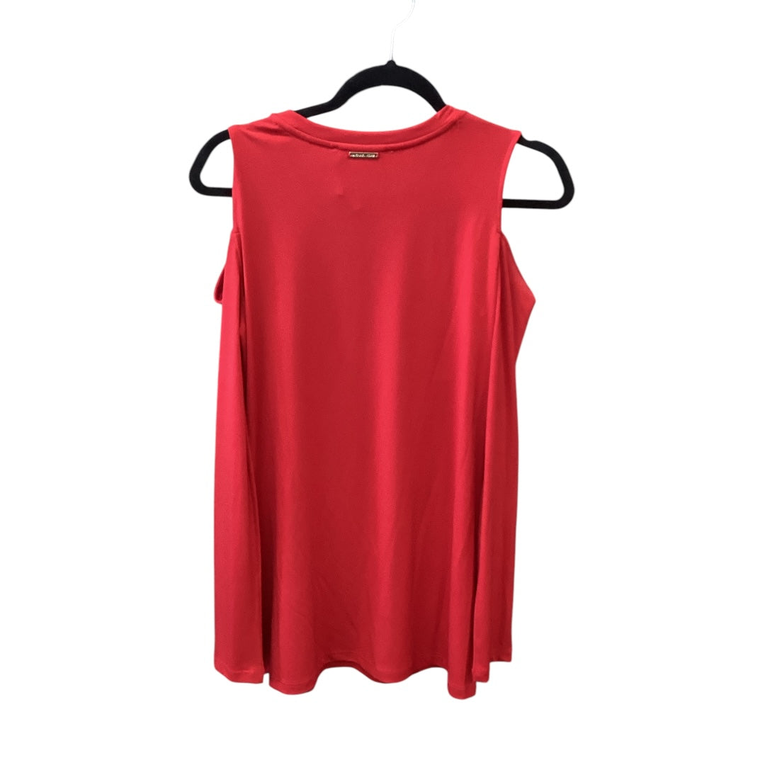 Top Long Sleeve By Michael By Michael Kors In Red, Size: M